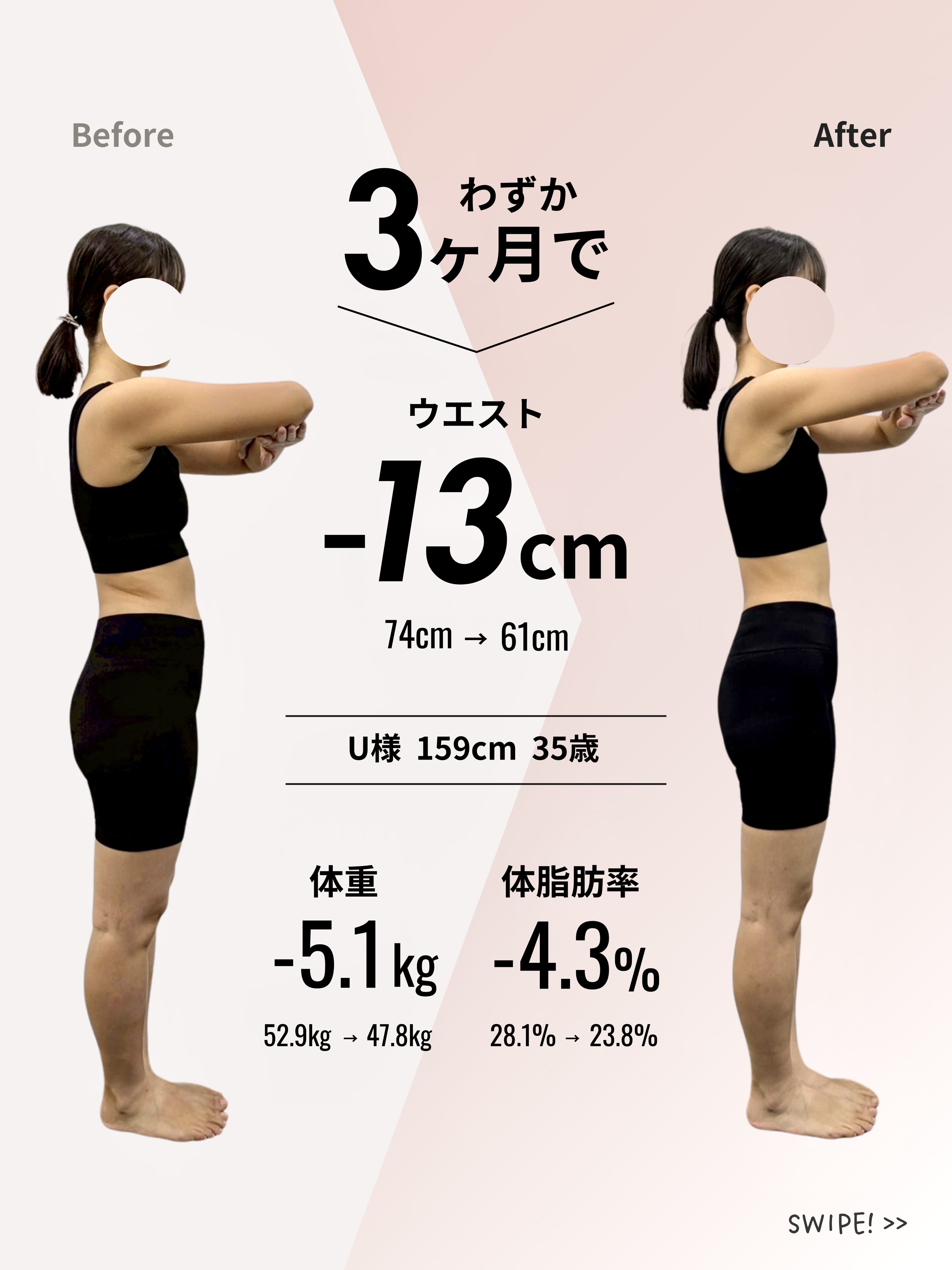 【ダイエットモニター U様】