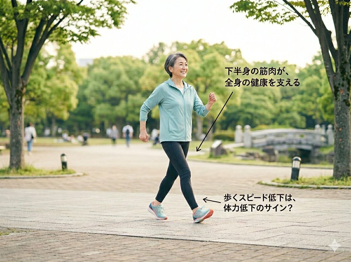 歩行速度が遅いと死亡率が上がる？