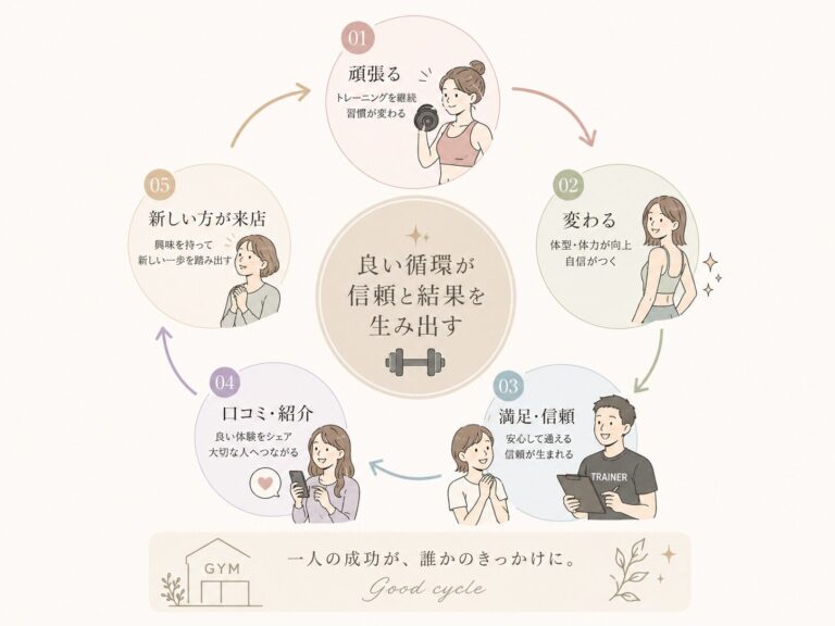 選ばれ続けるパーソナルジムに共通する「良い循環」