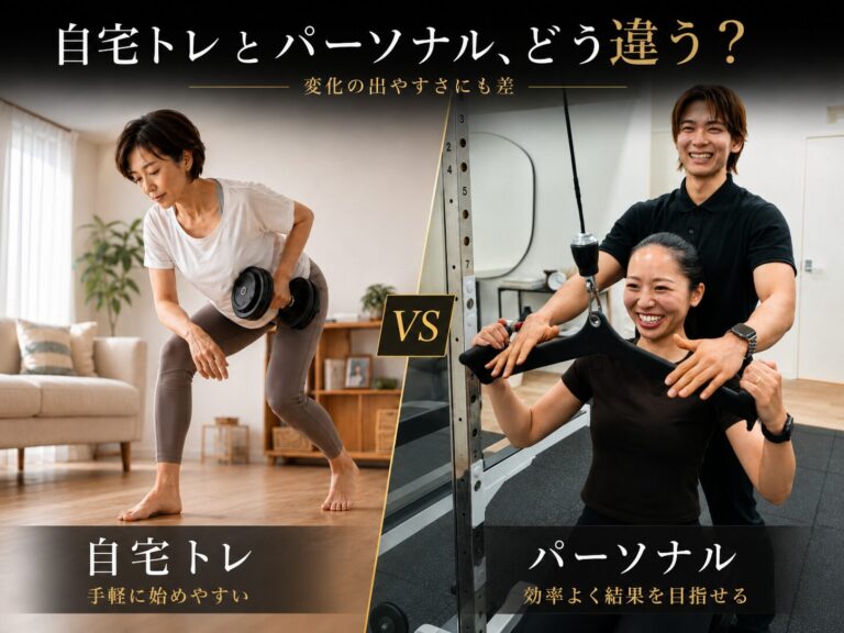 自宅トレとパーソナルトレーニング｜成長スピードに差は出る？