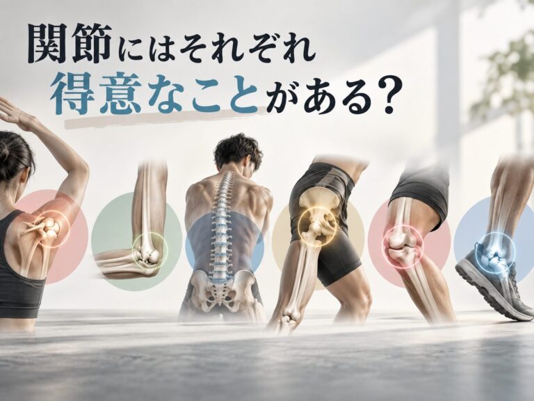 【関節にはそれぞれ「得意なこと」がある？】
