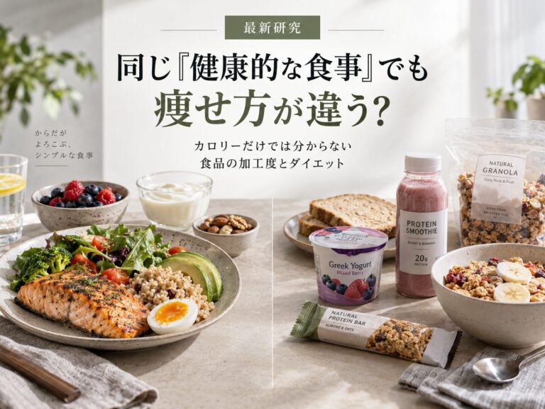 素材に近い食事ほど痩せやすい？最新研究から考える食事選び